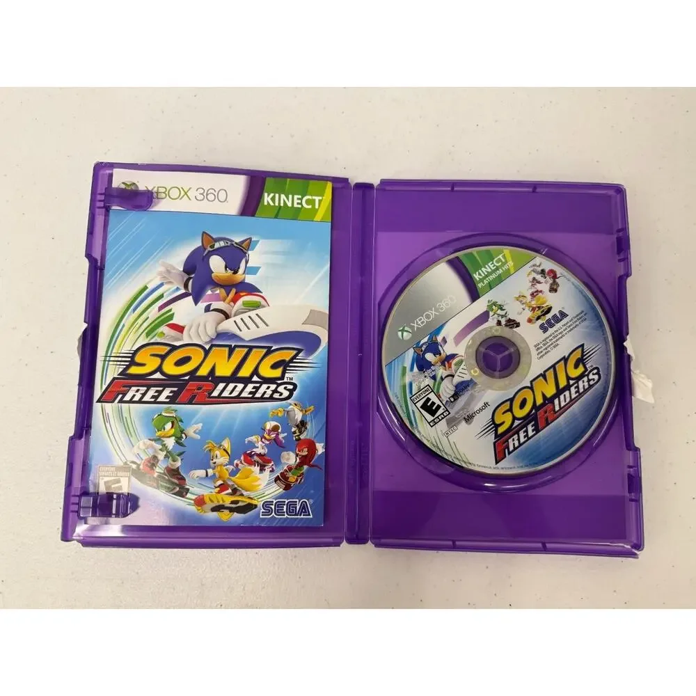 Sonic Free Riders (Microsoft Xbox 360 ) Requires Kinect Complete w/ Manual